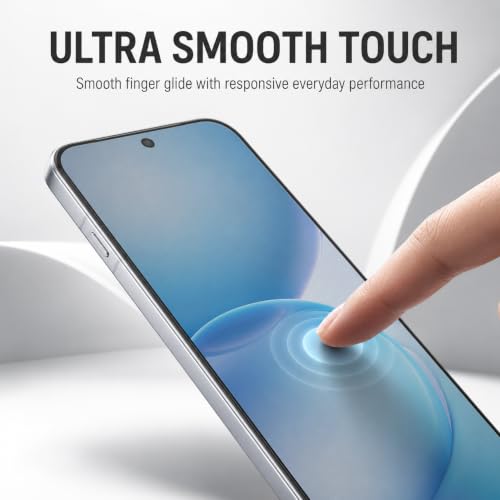 Image of FIRST MART Matte Anti-Glare Tempered Glass for Oppo Reno 16c With Installation Kit | Military-Grade Gaming Screen Protector & Cable Guard | Edge to Edge Coverage | Black