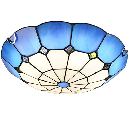 Plafonnier vitrail Tiffany LED pour éliminer les zones d'ombre dans le salon