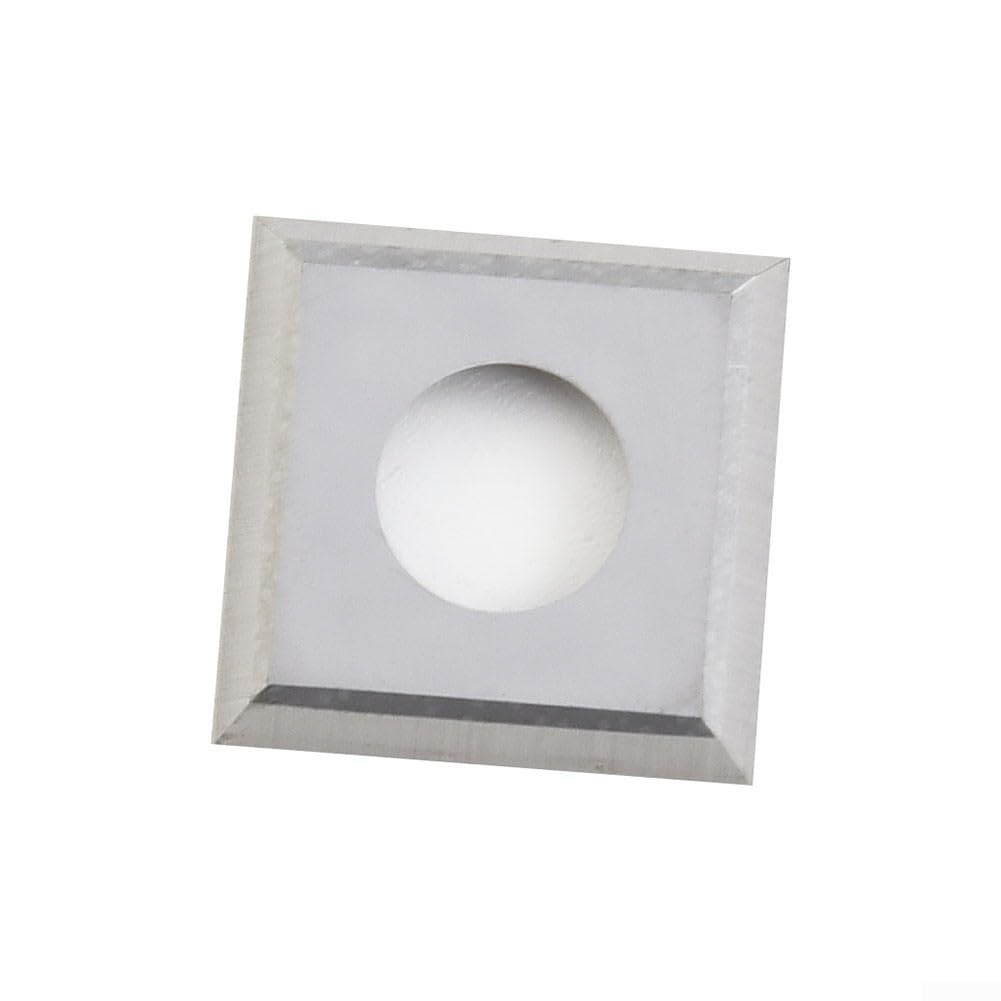 Plaquettes de coupe carrées en carbure 14 x 14 mm pour le travail du bois Tête de rabot en spirale avec vis M6 Lame de 30 degrés