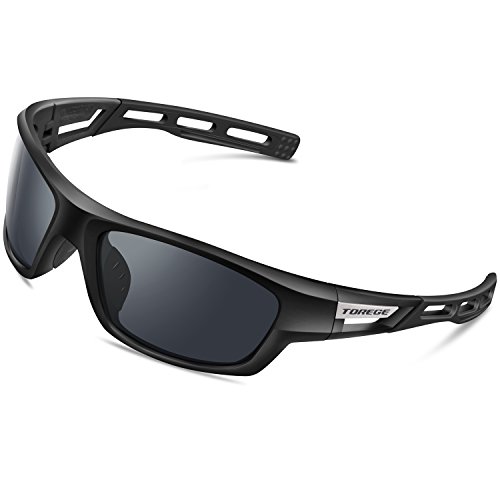 PONOSOON Polarized Sports Sunglasses for Men Women for Cycling Running Fishing Golf TR90