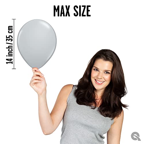 Image of Qualatex 11 inch Gray Latex Balloons (100ct) by Pioneer Balloon Company