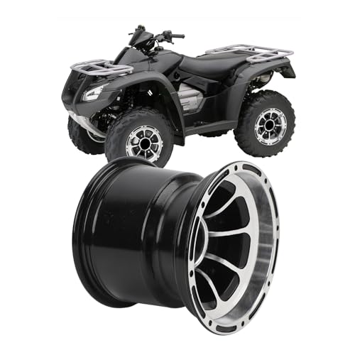 8in ATV Wheel ATV UTV Wheel High Strength Sporty Look Aluminum Alloy Wheel Rim for Quad Bike Off Road Vehicle ATVs Kart Cart (Rear Wheel) - Thumbnail 3