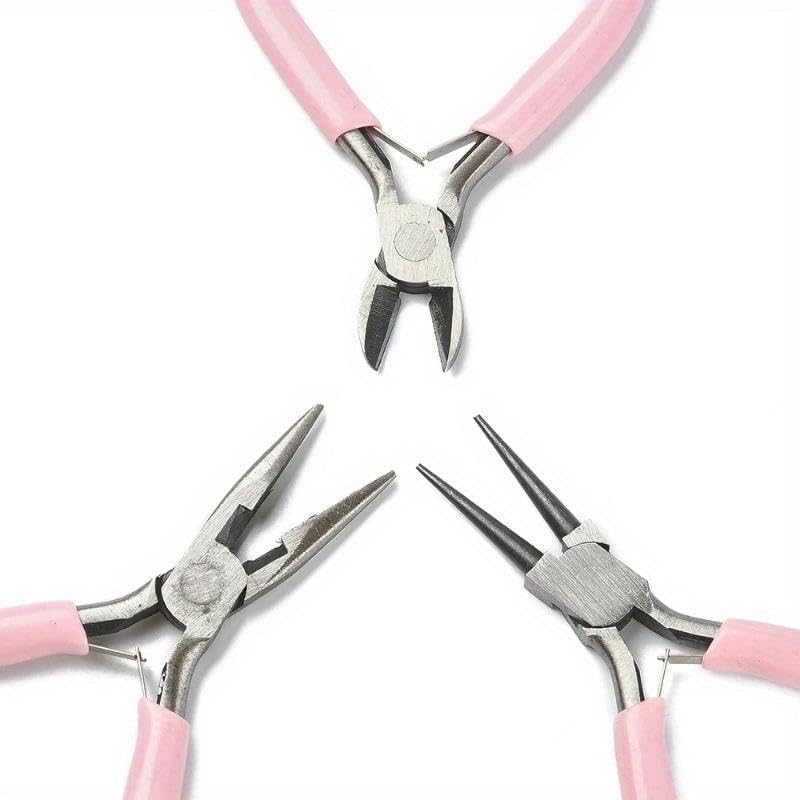 3Pcs/Set Needle Nose Pliers Diagonal Pliers Wire DIY Jewelry Jewelry Tool