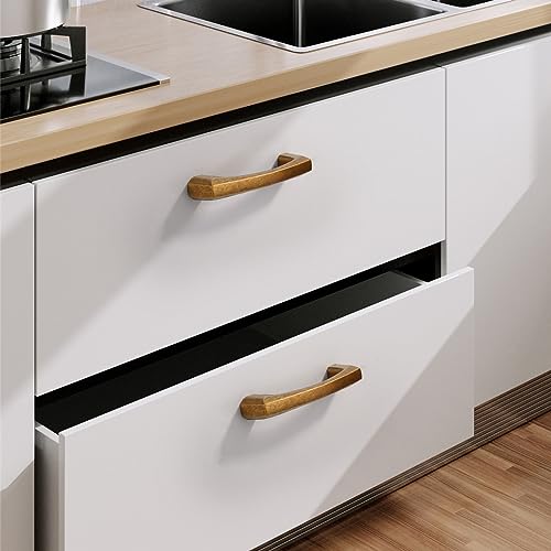 Coinkoly Furniture Handles, Antique Brass, 76mm, Pull Handles, Kitchen & Wardrobe - Image 4