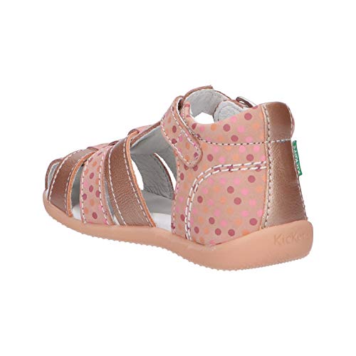 Kickers Bigfly-2, Sandali Bambina, Rosa (Rose Pois...