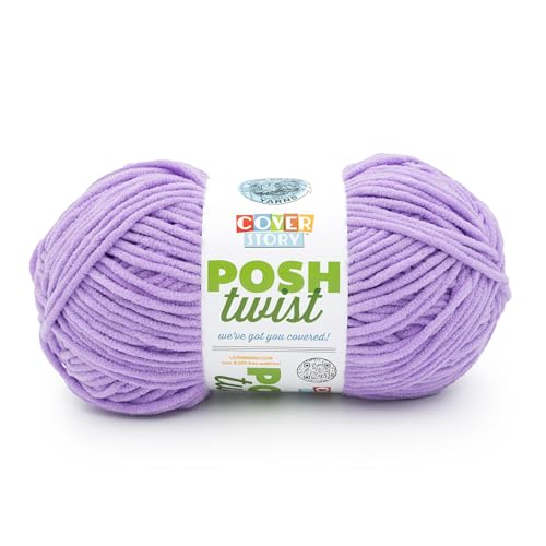 Lion Brand Cover Story Posh Twist Bulky Yarn Ube Milk Tea