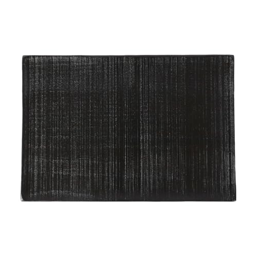 天然木製 プレート 千筋 黒 角皿 長方形 24cm 漆塗り お皿 和風 洋風 盛り皿 料理 デザート 和菓子 盛り付け 普段使い 来客用 おしゃれ 割れにくい モダン おもてなし 内祝 ギフト 和食器