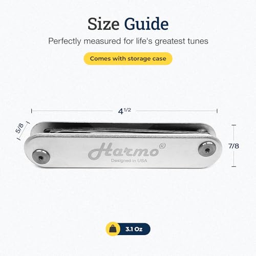 Harmonica 12 in 1 Repair Tool Kit by Harmo – 4 1/2 X 7/8 X 5/8 Inch Pocket Tool Set for Harmonica Service & Maintenance, Suited for All Brands – Hohner, Suzuki, Lee Oskar, Seydel – Designed in the USA - Les Beatles, Paul McCartney, John Lennon, RIngo Starr, George Harrison Harmonica 12 in 1 Repair Tool Kit by Harmo - 4 1/2 X 7/8 X 5/8 Inch Pocket Tool Set for Harmonica Service & Maintenance, Suited for All Brands - Hohner, Suzuki, Lee Oskar, Seydel - Designed in the USA – Image 3