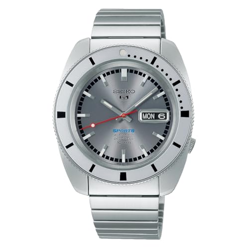 [ZCR[] SEIKO 5 SPORTS  JjJ rv we[WfUC 胂f t@Cu X|[c Y Made in Japan { SRPL03 Vo[ COf [sAi]