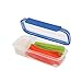 SnapLock by Progressive Snack Box Container - Blue, SNL-1020B  Easy-To-Open, Leak-Proof Silicone Seal, Snap-Off Lid, Stackable, BPA FREE