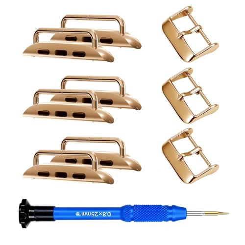 Watch Band Connectors Adapter for Apple Watch, Replacement Link Attachment for iWatch Series 11 10 46mm, Series 9 8 7 45mm, Series 6 5 4 SE 44mm, Seri