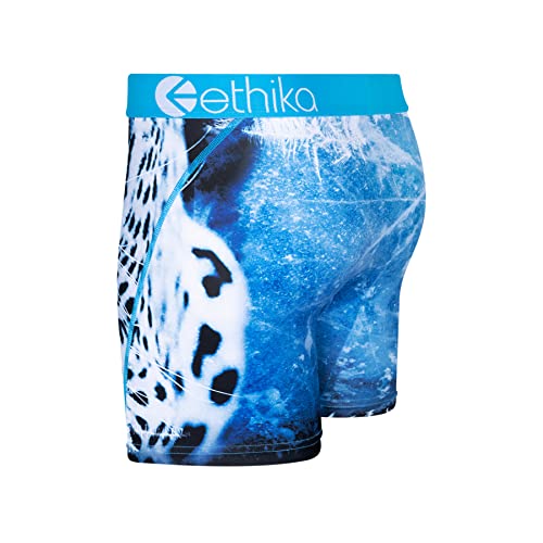 Ethika Men’s Mid Boxer Brief, 4-Way Stretch Performance Underwear with Graphic Prints – Snow Force - Mid (WBL, XL)2