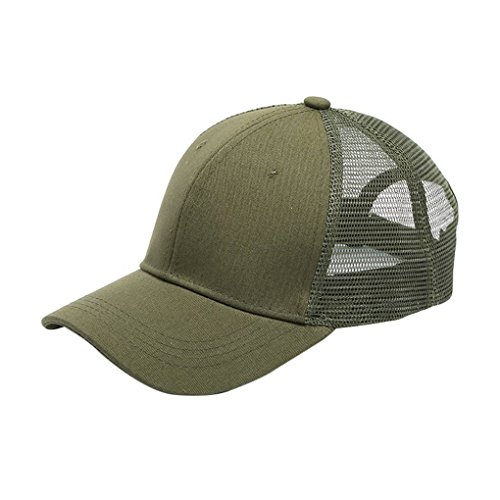 Preisvergleich Produktbild Bobury Frauen-justierbare Pferdeschwanz Baseballmütze Mädchen Snapback Outdoor Caps Female-Sommer-Hut Ineinander greifen-Netz Retromütze