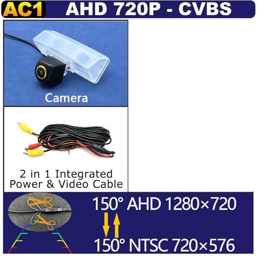 Caméra de recul AHD 1080P pour RAV4 : évitez les angles morts à 170° - 2