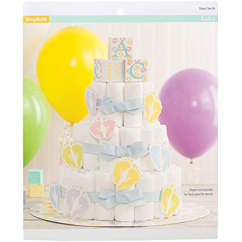 Simplicity Baby Shower Diaper Cake Kit, 27pc