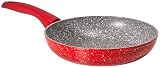 Bialetti Y0C8PA0240 Madame Rubino Poêle Aluminium Gris/Rouge 24 cm
