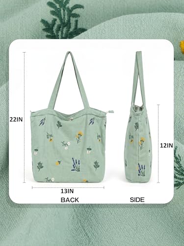 Bolso Tote Bordado Suave para Mujer miniatura 2