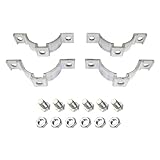 SmartSign Pair of Sign Brackets and Hardware for Tubular 2-3/8” od Posts|