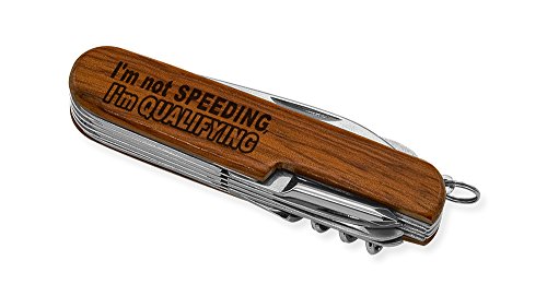 Dimension 9 I'm Not Speeding 9-Function Multi-Purpose Tool Knife, Rosewood