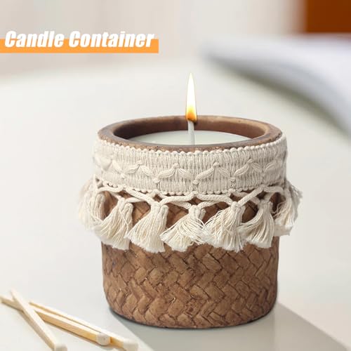 Frascos de velas de cristal de alta calidad para una decoración sofisticada de repisas 4