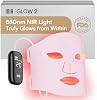 Máscara de Terapia de Luz Roja INIA para Rostro, 850nm NIR, Luz LED Roja/Azul 4 Modos | Resultados Visibles en Solo 4 Semanas, 220 LEDs, Salida de 105mW/cm², Batería Recargable de 2600mAh, Temporizador de 10-30min, Apagado Automático para Todo Tipo de Piel 1 Unidad (Paquete de 1) 2