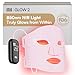 INIA Red Light Therapy Mask for Face – 4 Light Modes with 850nm NIR, Red & Blue LED Light Therapy, 2600mAh Rechargeable LED Face Mask for Radiant Glow at Home, Pink