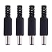 Fancasee 4-Pack Replacement 5.5mm x 2.1mm DC Power Male Plug Solder Type Power Supply Jack Connector Adapter for Power Cable Repair