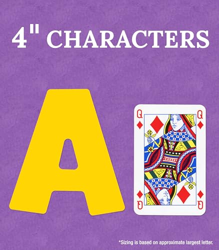 Image of Carson Dellosa 219-Piece 4 Inch Colorful Cutout Letters for Bulletin Boards, Numbers, Punctuation & Symbols, Bright and Colorful Bulletin Board Letters, Colorful Classroom Letters for Bulletin Board