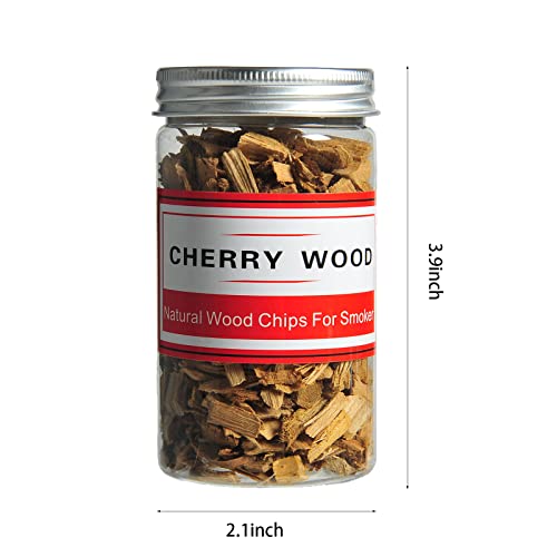 Wood Chips For Smoking (8 Oz) Natural Smoking Wood Chips Variety Pack Hickory, Pecan,Cherry And Apple, Woodchips For Grilling Great For Smoking Beef Pork Chicken Fish Cocktail And Whisky (8 Pack) #TOP1