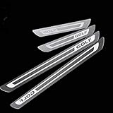 golf 7 gtd  4 Stücke Auto Einstiegsleisten Edelstahl Für Volkswagen VW Golf 6 Golf 7 GTI 2008-2018, Exterieur Türschwellerschutz Original Zierleisten Abdeckung Pedal Schutz Aufkleber, Einfache Montage