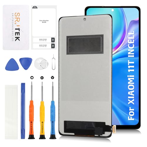 【液晶右側にややヒビあり】Xiaomi Xiaomi 11T Pro Amazon.co.jp: SRJTEK For Xiaomi 11T Pro 液晶パネル画面交換修理用