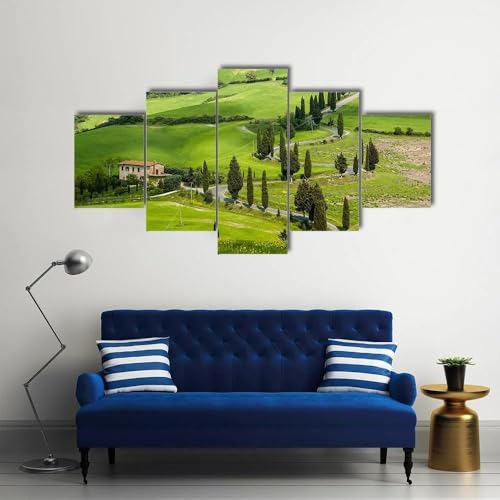 Cadre Decoration Murale de Qualité Supérieure Impression Toile Paysage d'Italie