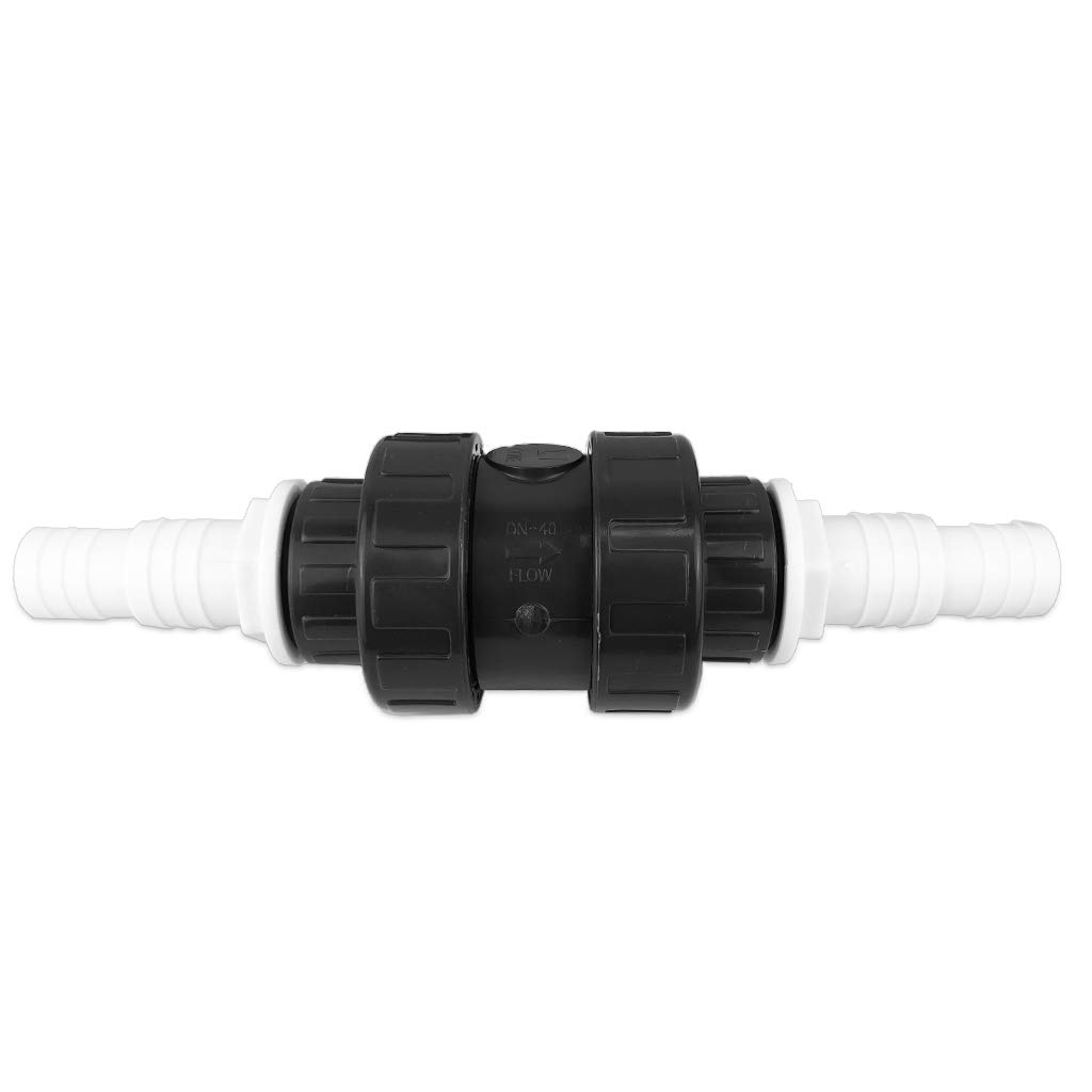 Vanne anti-retour conique en PVC well2wellness avec douille 32-38 mm et filetage 1 1/2"
