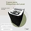 CAPA PARA LAVADORA SAMSUNG 23KG WA23B IMPERMEÁVEL FLEX (Preto) #3