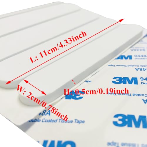 Image of monochef 30pcs Hat Size Tape Hat Size Reducer Inserts Liner Foam Reducing Sizing Tape Sizer Self Adhesive for Hats Caps Make Smaller Sweatband Black White (30pcs White)