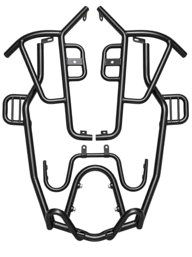 Image of Crash Guard for Honda Activa 125, Heavy Duty Metal Body Guard & Leg Guard Set, Black Scooter Protection Frame, Side Guard with Protective Design
