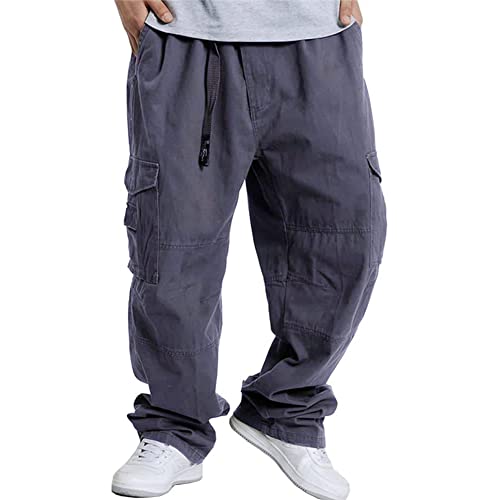 Baggy Pants for Men Hip Hop Plus Size Loose Fit Skater Cargo Pants RY982