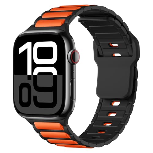 適用するApple Watch 42mm 40mm 41mmに対応するスリムシリコンストラップ、iWatch Series Ultra/Ultra 2/SE/SE 2/シリーズ10/9/8/7/6/5/4 44mm/45mm/46mm/49mm用のソフトス