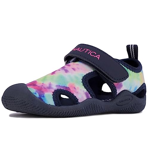 Image of Nautica Kids Water Shoes for Boys Girls Toddler Quick Dry Swim Shoes Aqua Socks Beach Pool Closed Toe Barefoot Summer Watershoes for Toddlers Size 5-12