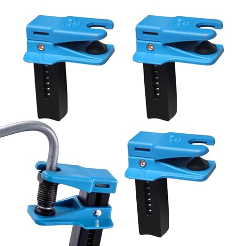 Sghtil Conector de línea de freno, juego de 4 herramientas de sujeción para tubería de freno a prueba de fugas y tapones para sistemas, azul