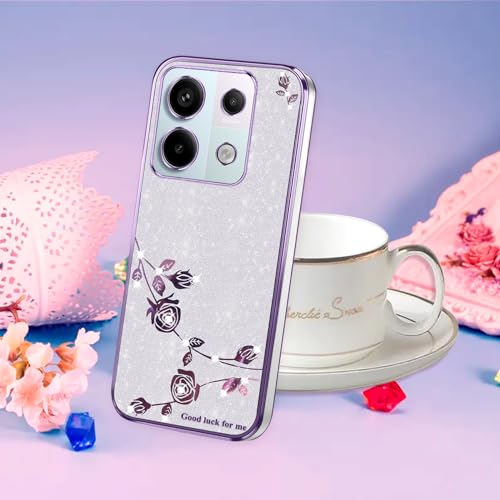 Coque esthétique violette Xiaomi Redmi Note 13 Pro Plus idée cadeau