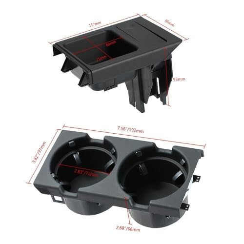 Porte-bouteille boisson et plateau pièces console centrale BMW E46 318i