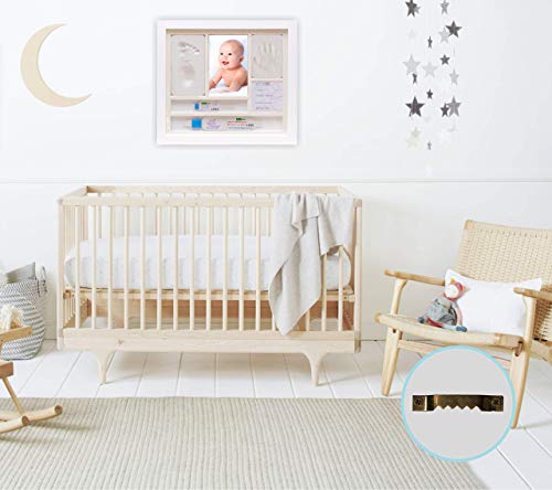 iPiccoli® Marco para huellas de niño y bebé, regalo bautizo y nacimiento, kit completo con Arcilla, porta pulseras de… - Imagen 7