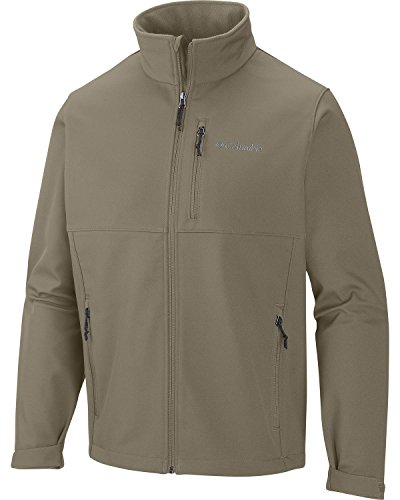 Columbia mens Ascender Softshell Front-Zip Jacket, Tusk - Legacy, Medium