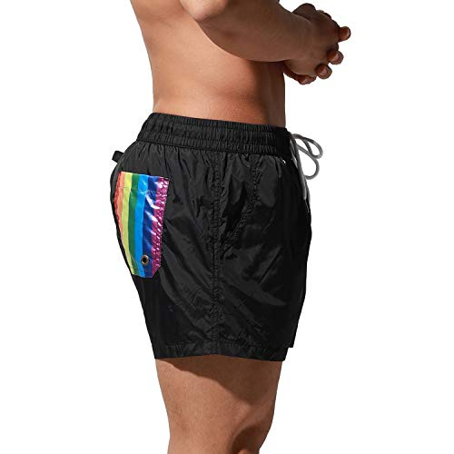 Men's Quick-Dry Rainbow Pride Gay Swimwear Sports Board Shorts Surfing2