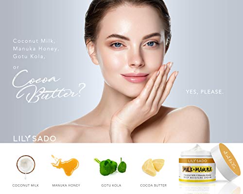 image for LILY SADO Coconut Milk & Manuka Honey Natural Face Moisturizer - Non G