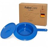 FabaCare Bettpfanne mit Deckel blau für Erwachsene