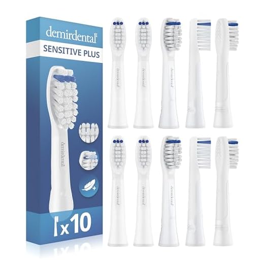 Extra Sensitive Aufsteckbürsten von demirdental für Oral-B Pulsonic Aufsteckbürsten Sensitive Plus, Ersatzbürsten für sehr empfindliche Zähne, 10 Stück