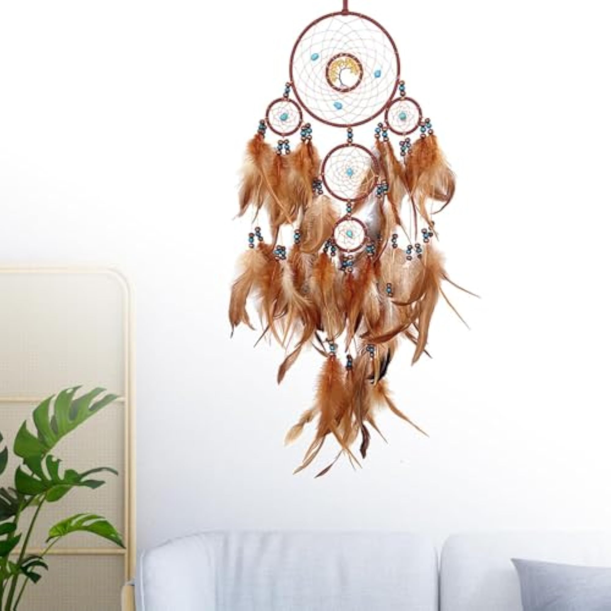 Dreamcatcher with Feather Ornament for Ceremony Backdrop