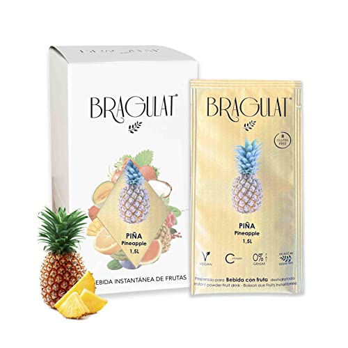 Bragulat Zumo Bebidas y Refrescos Instantáneas en Polvo Concentrado de Frutas, Piña - 15 Sobres Cover